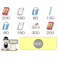 500円持って買い物へ